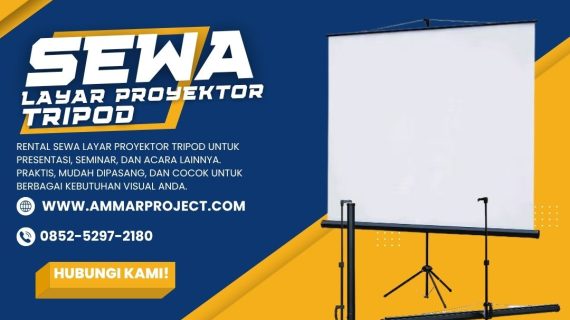 Rental Sewa Layar Proyektor Tripod di Palangkaraya WA 0852-5297-2180